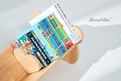 2 in 1 Tabletop Book Rack & Paper Roller Holder