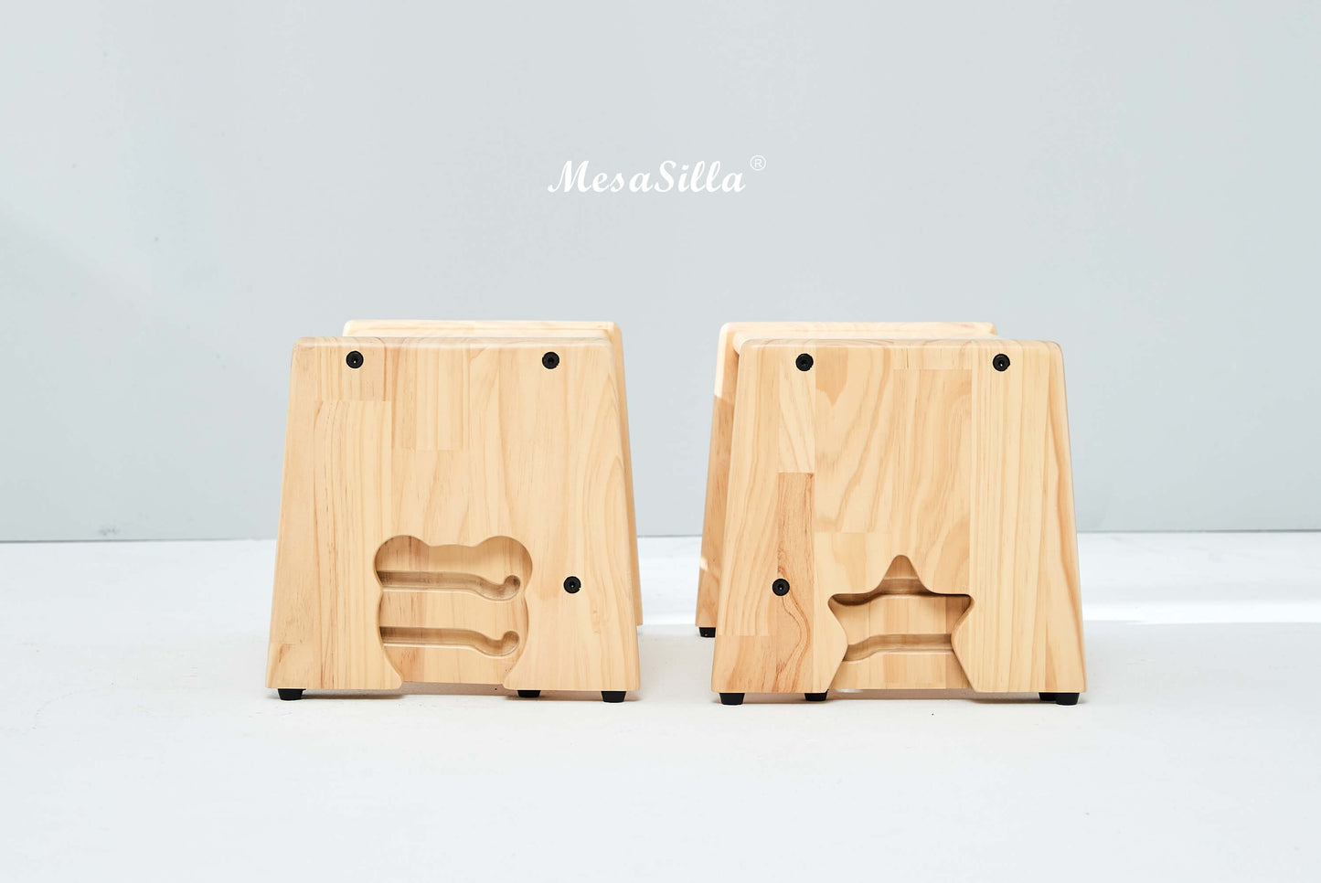 Solid Wood 2 Steps Stool